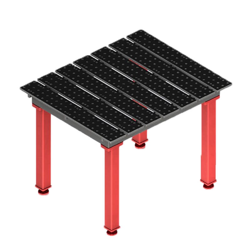 2d slotted25 modular welding table