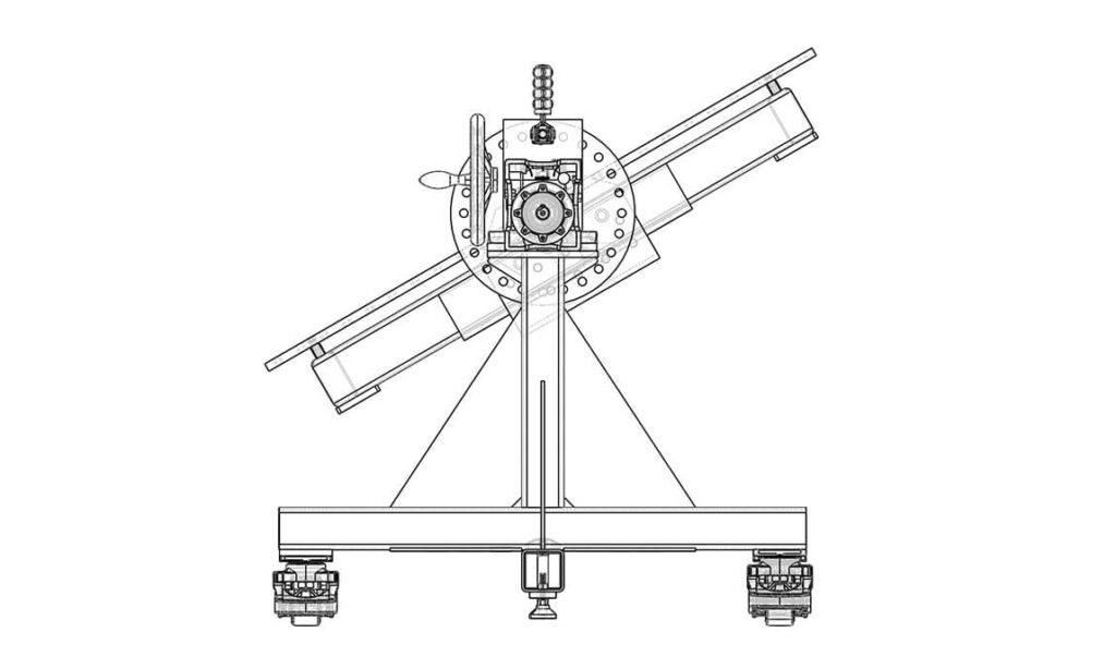 Rotary welding table side view-1