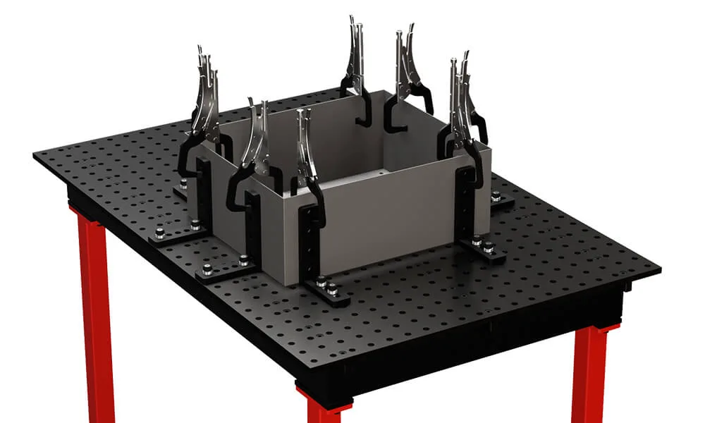 control panel welding fixture table example
