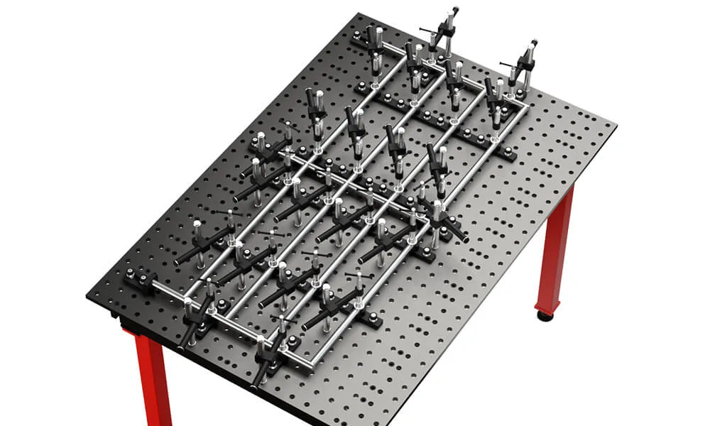 stair railing welding fixture table example