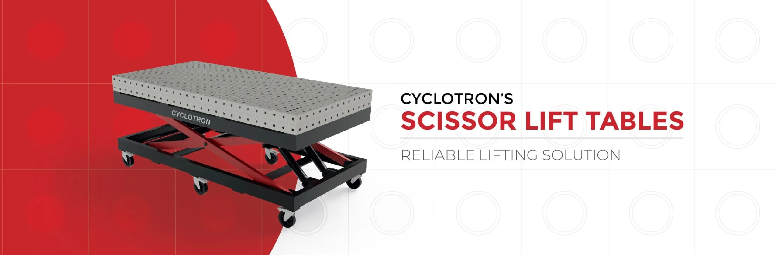 Cyclotron scissor lift welding table 1