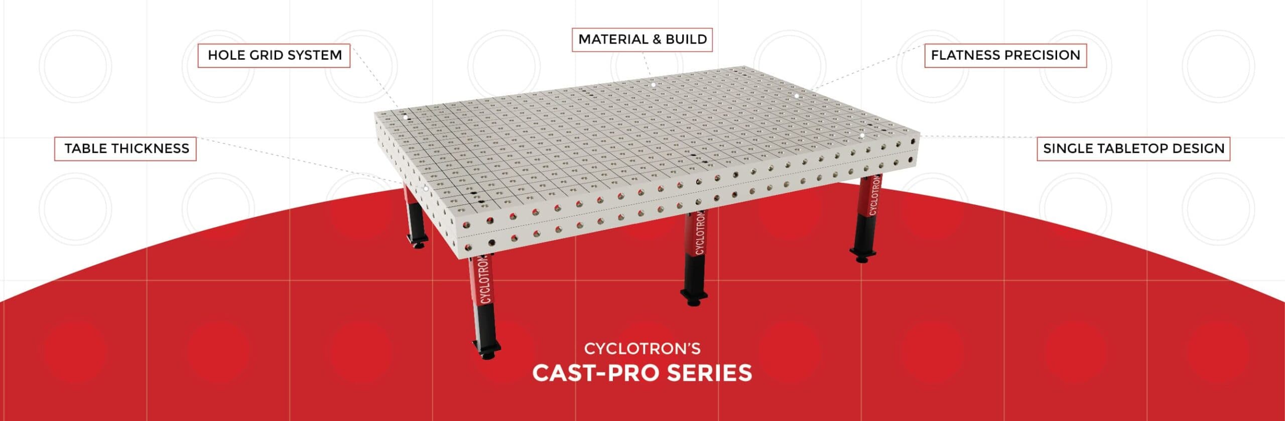 Cast iron welding table 8