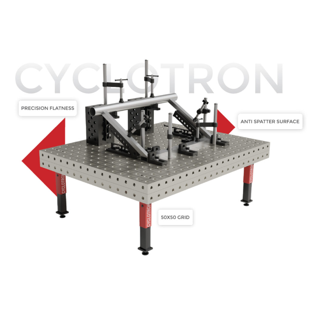 Cyclotron welding table hero