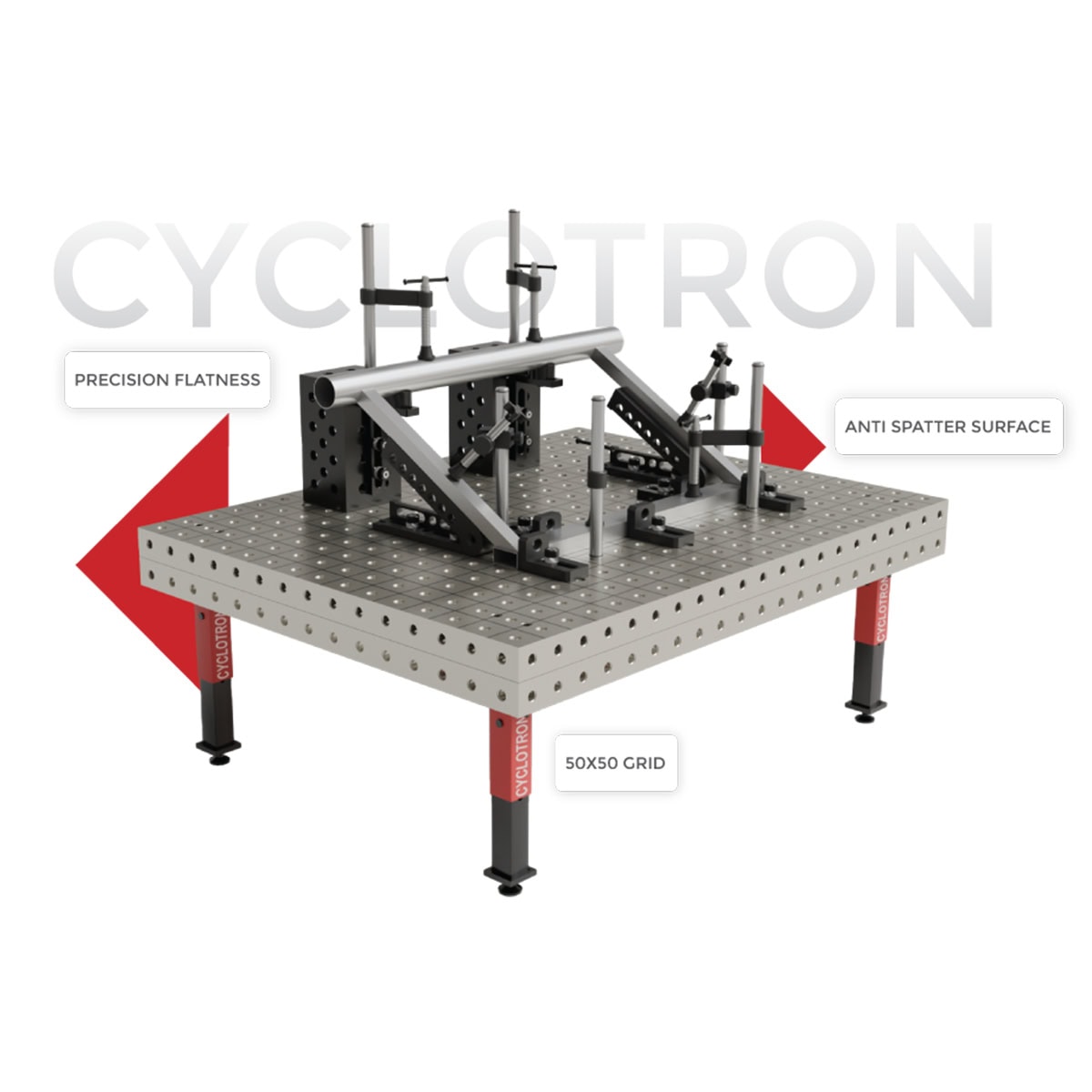 Cyclotron welding table hero