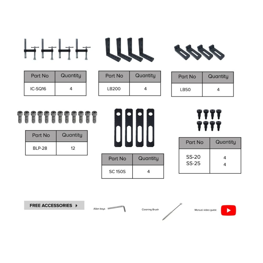 Fixture clamp set 1
